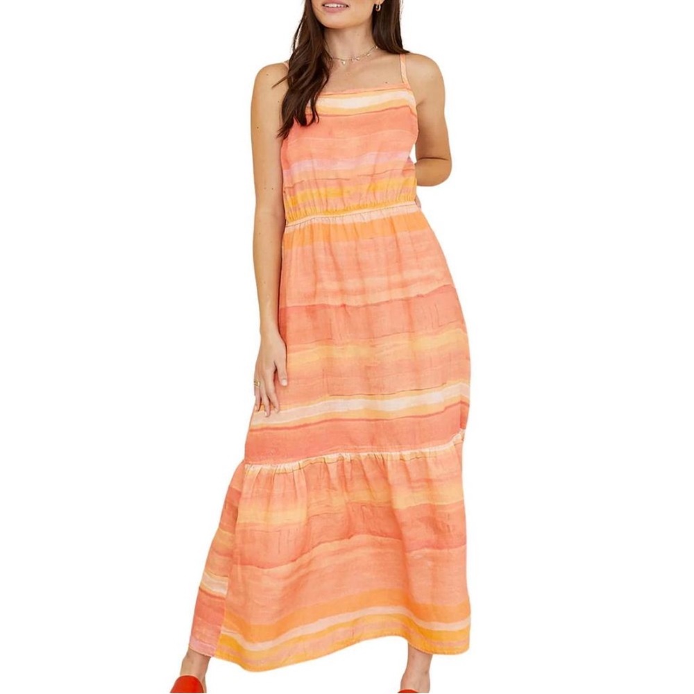 Bella Dahl Sunset Striped Maxi Dress